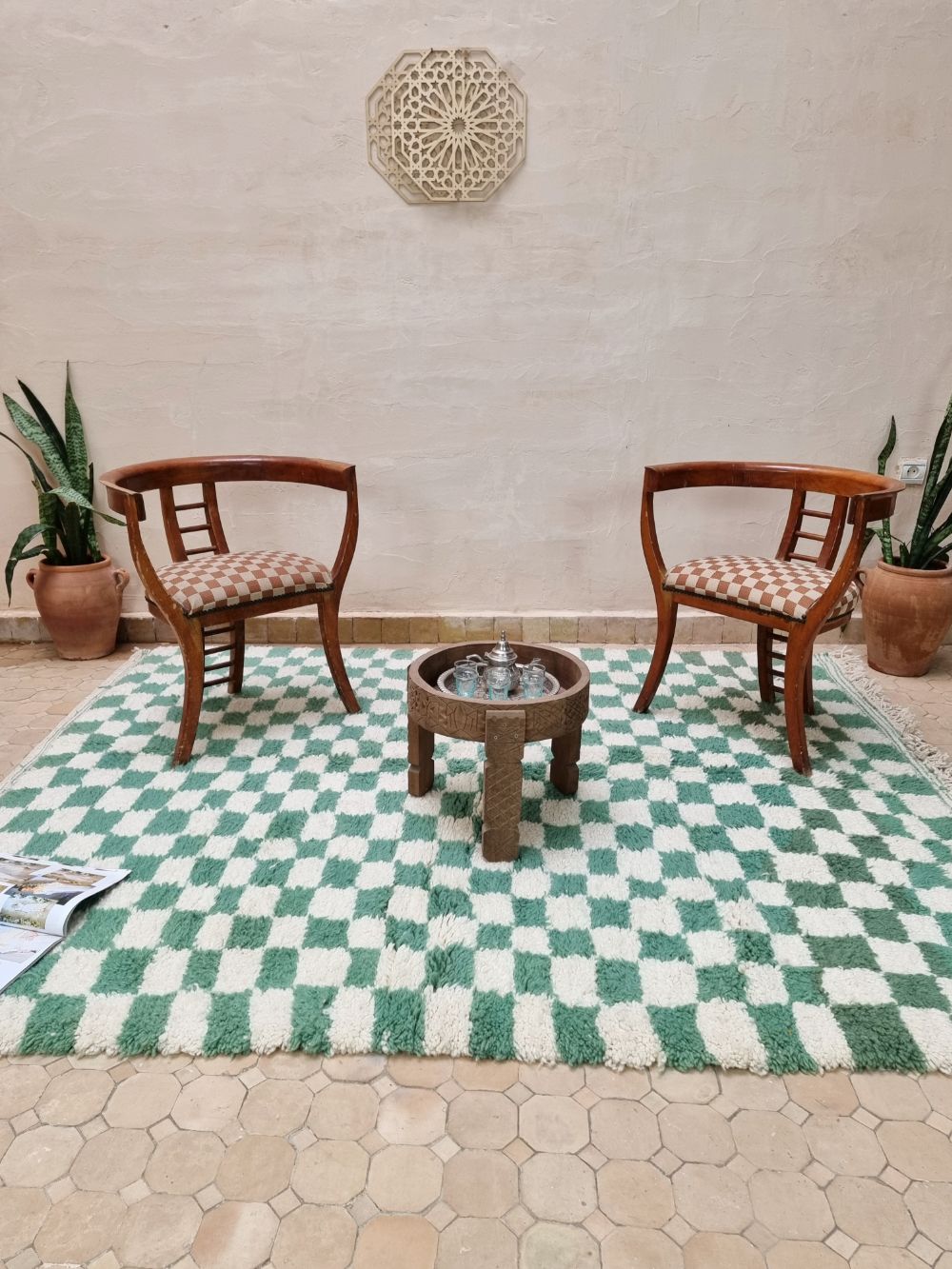 Moroccan Checkered Rug 230x185cm