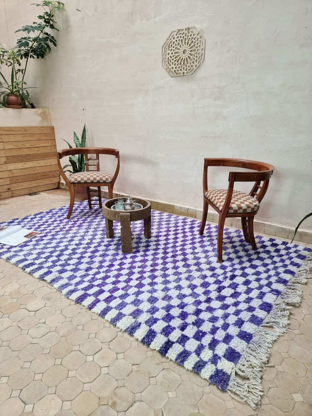 Marokkolainen ruudullinen matto 250x165cm