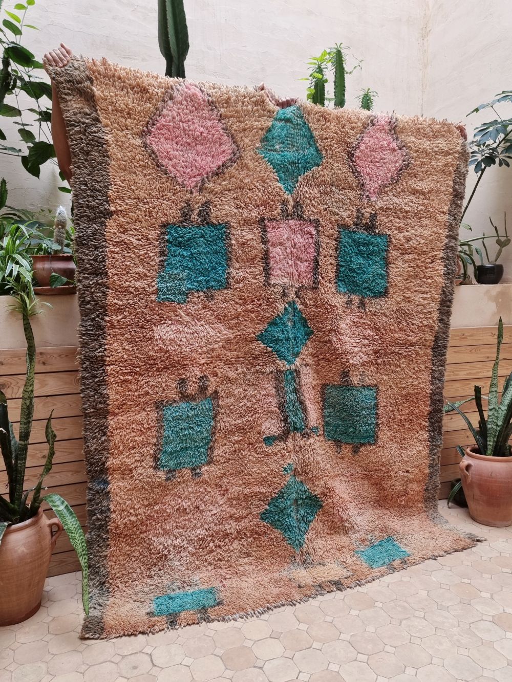Marokkolainen vintage Boujaad matto 205x165cm