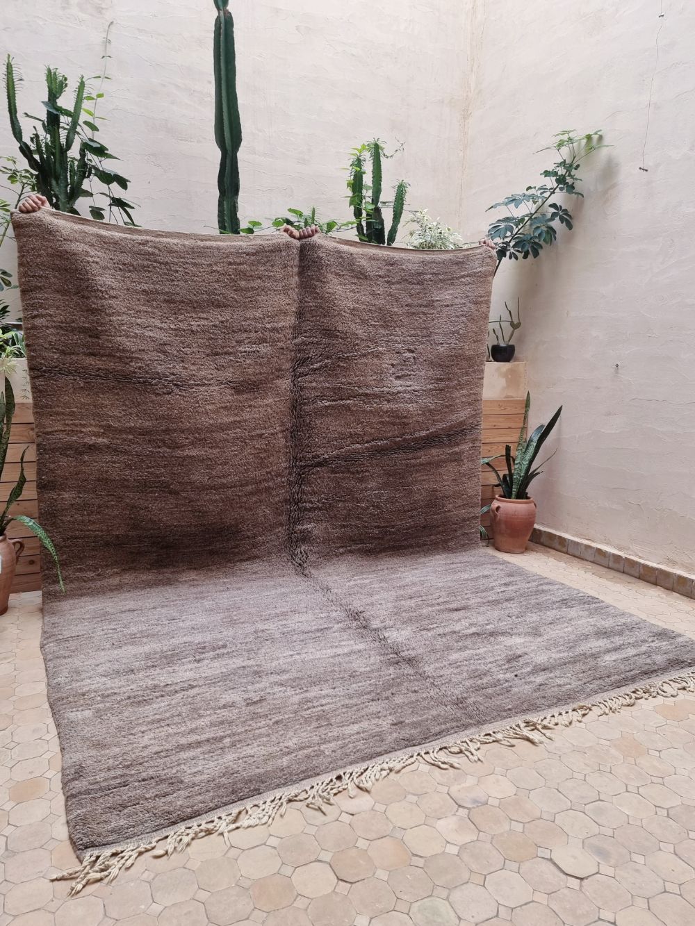 Moroccan Grey Bear Rug 330×240cm
