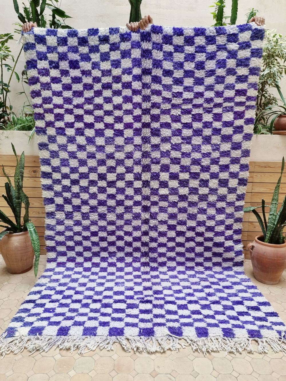 Moroccan Checkered Rug 250x165cm