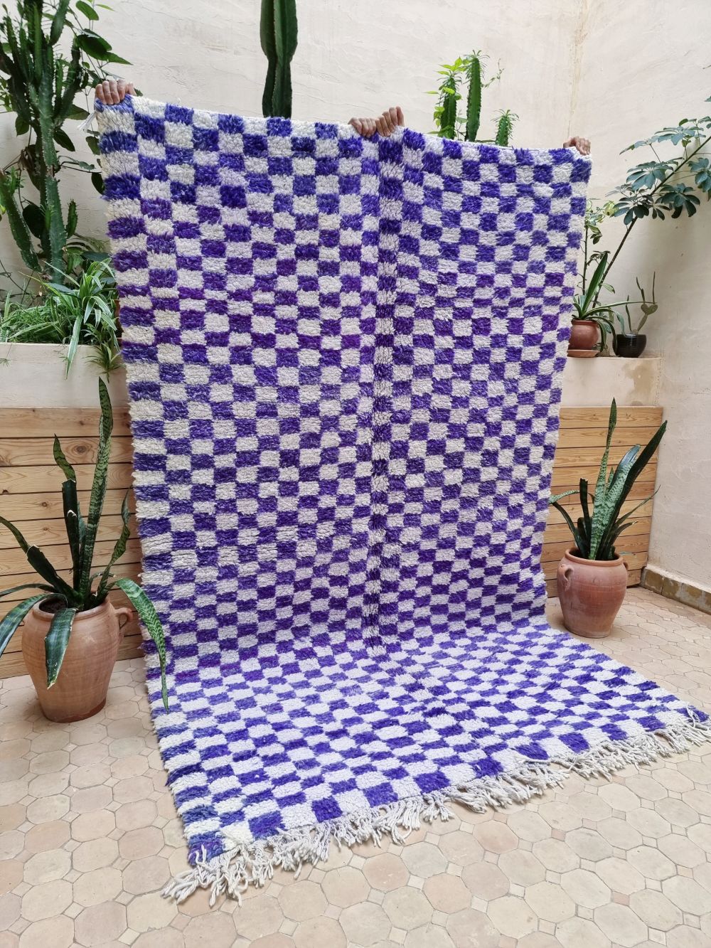Moroccan Checkered Rug 250x165cm