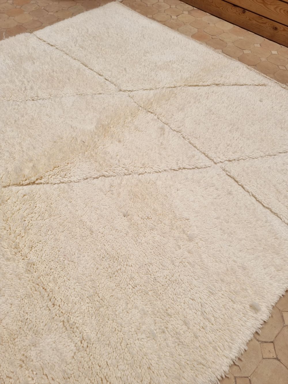 Marokkolainen matto Cream 265x160cm
