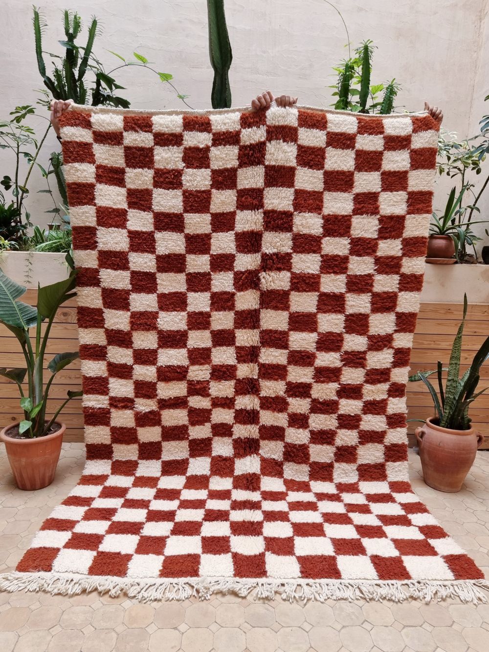 Moroccan Checkered Rug 245x165cm