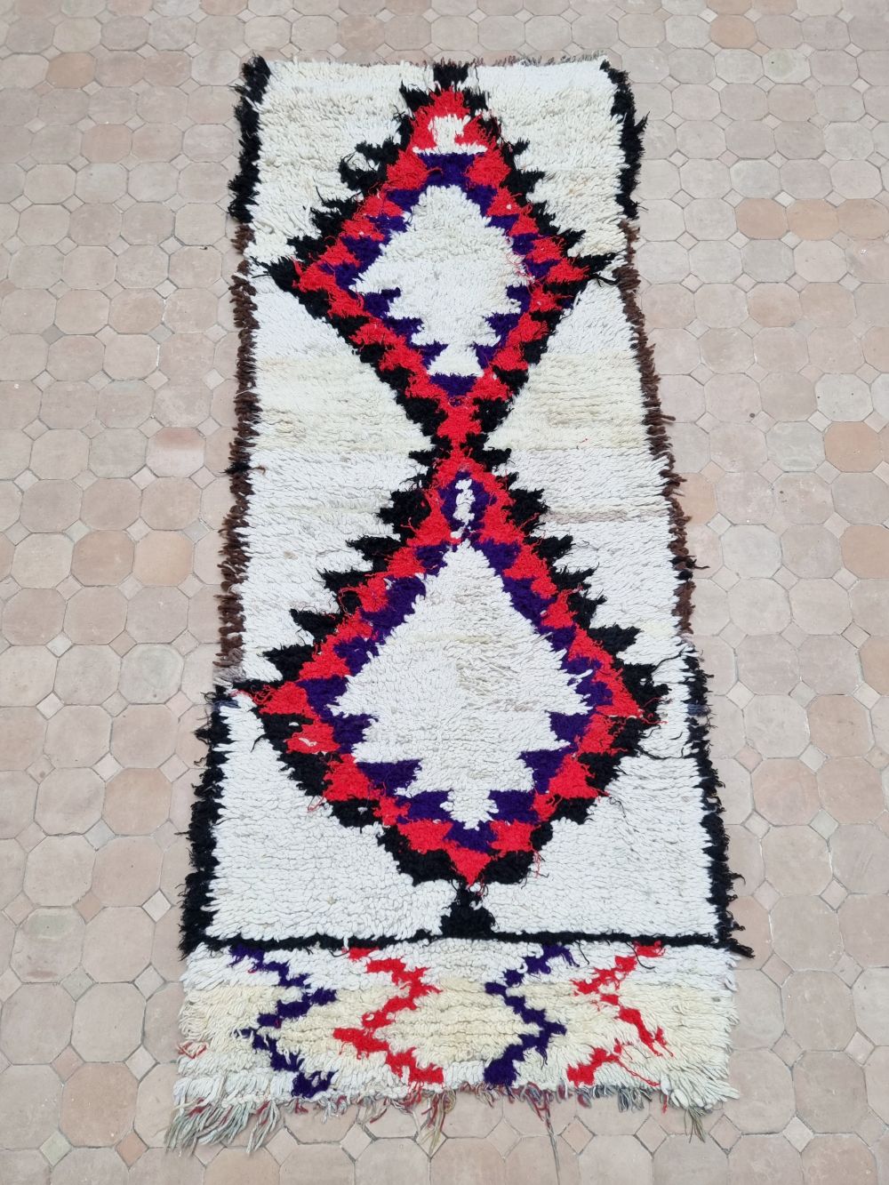 Moroccan Vintage Azilal Rug 185x75cm