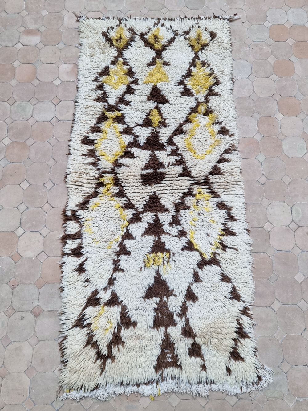 Marokkolainen vintage Azilal-matto 155x70cm
