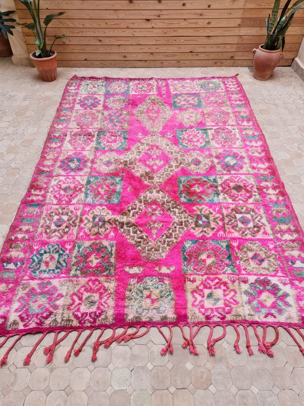 Marokkolainen vintage Boujaad matto 285x195cm
