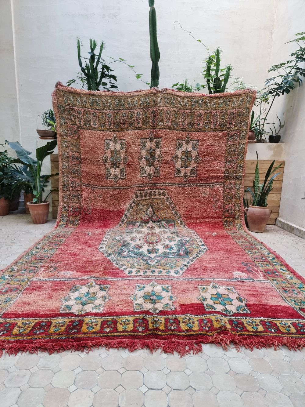 Moroccan Vintage Boujaad Rug 395x245cm