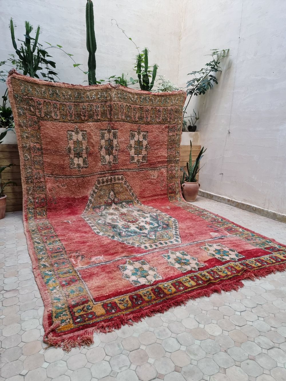 Moroccan Vintage Boujaad Rug 395x245cm