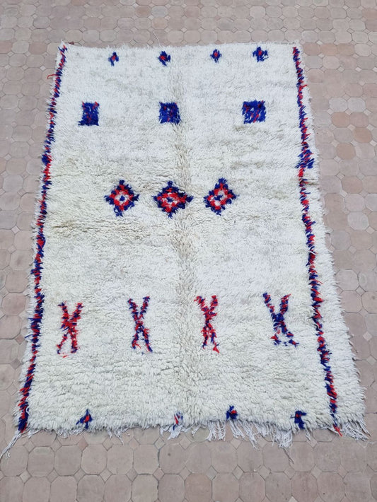 Varattu - Marokkolainen vintage Azilal-matto 195x140cm
