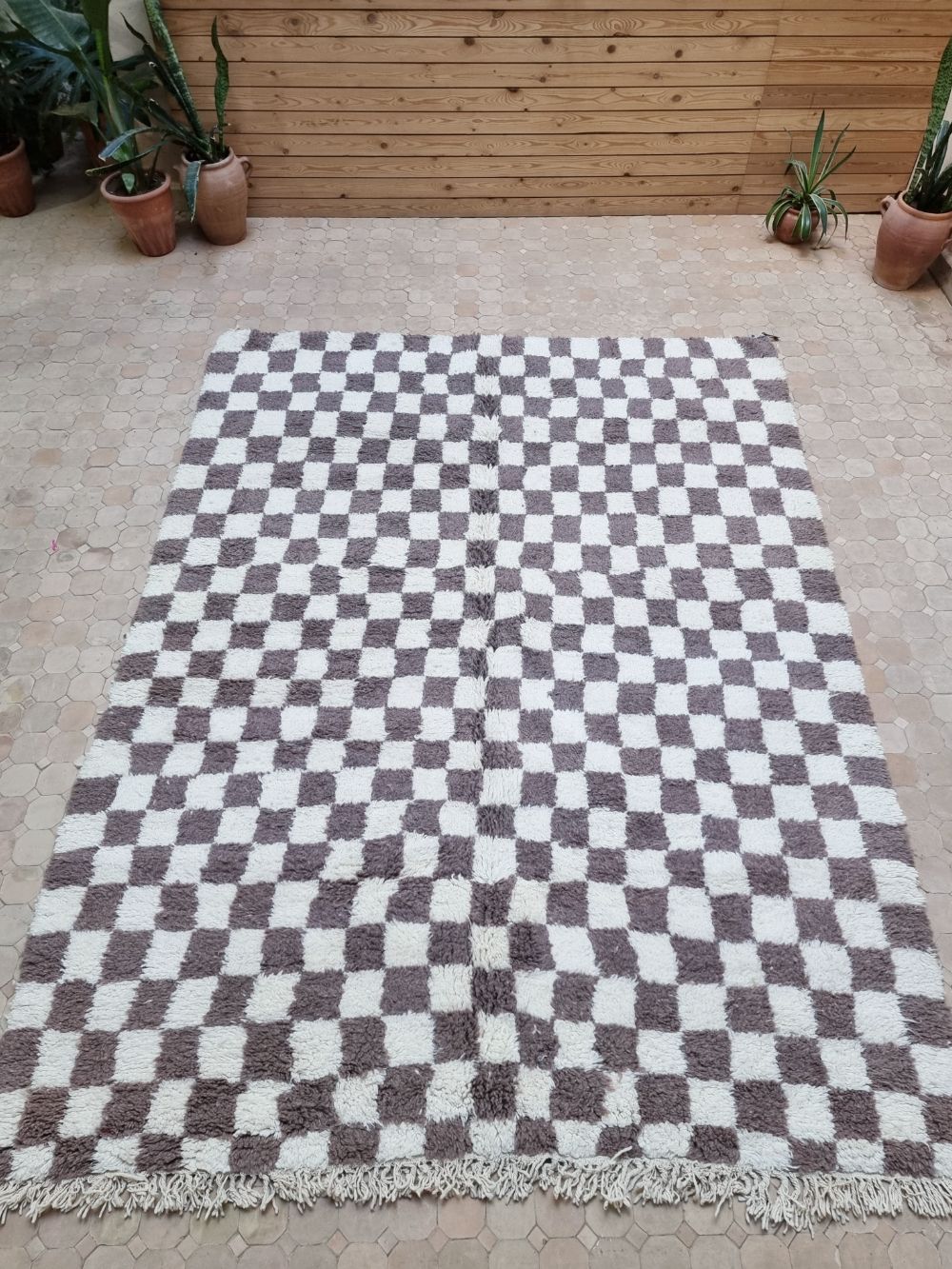 Marokkolainen ruudullinen matto 290x210cm