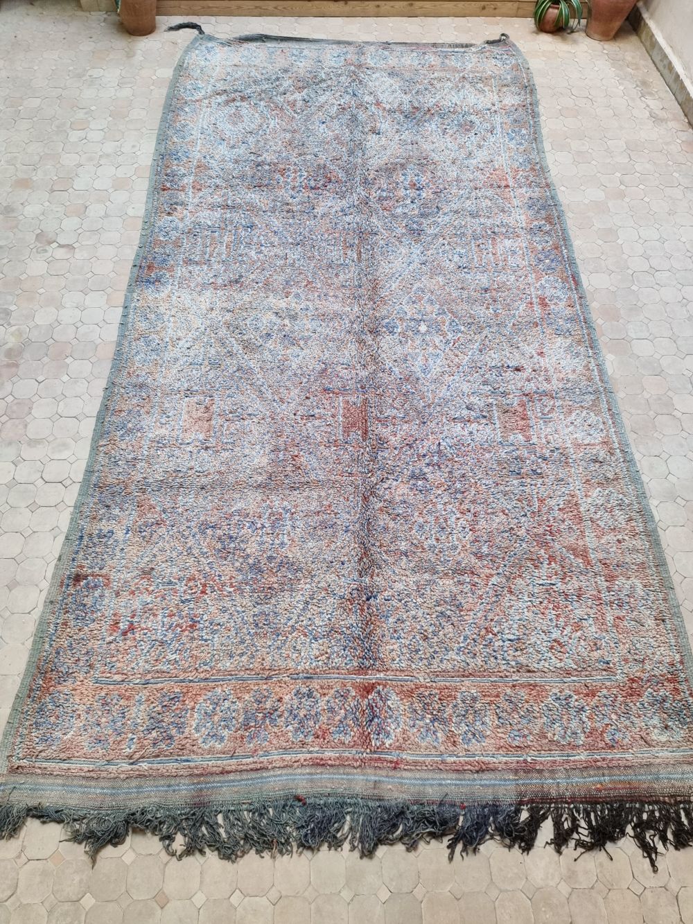 Marokkolainen vintage Zayane matto 410x205cm