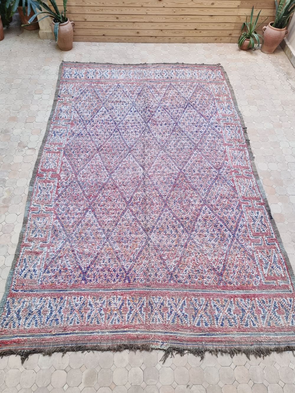 Marokkolainen vintage Zayane matto 340x220cm