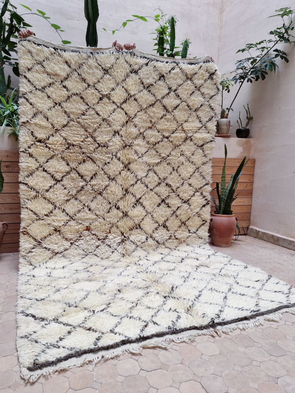 Marokkolainen vintage Beni Ouarain matto 295x175cm