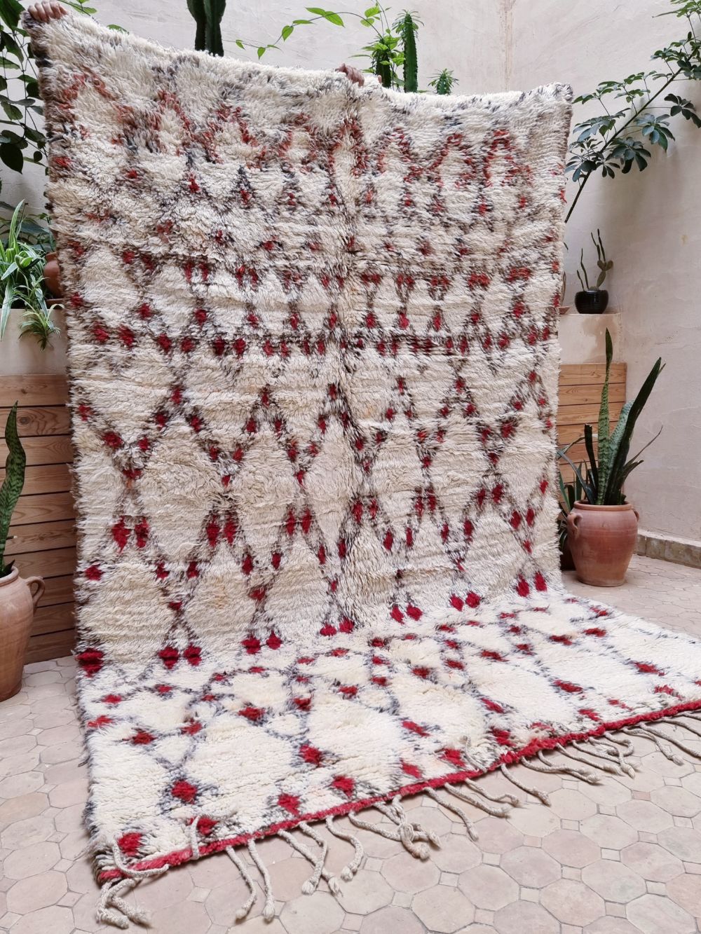 Marokkolainen vintage Beni Ouarain matto 265x180cm