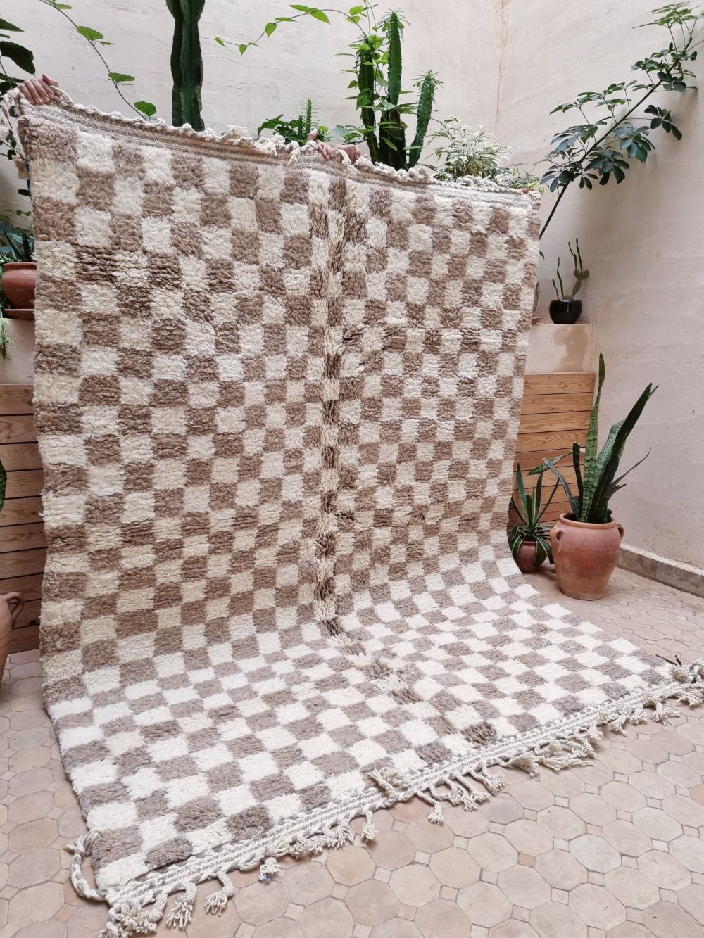 Marokkolainen ruudullinen matto 290x190cm