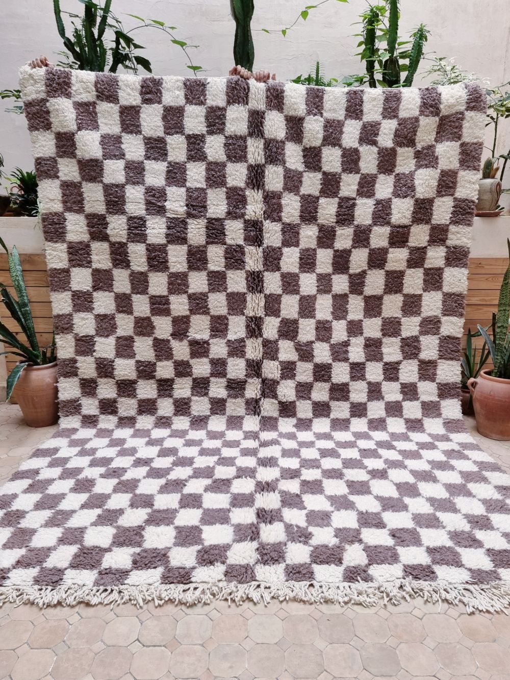 Marokkolainen ruudullinen matto 290x210cm