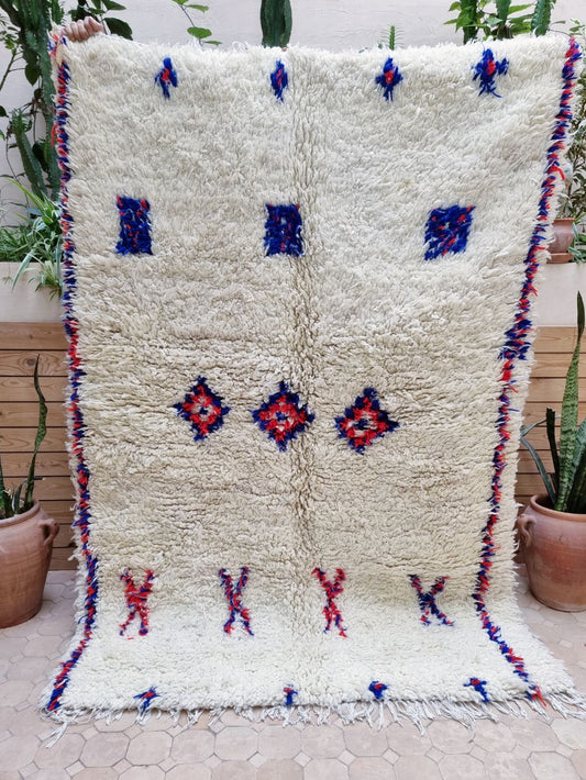 Varattu - Marokkolainen vintage Azilal-matto 195x140cm