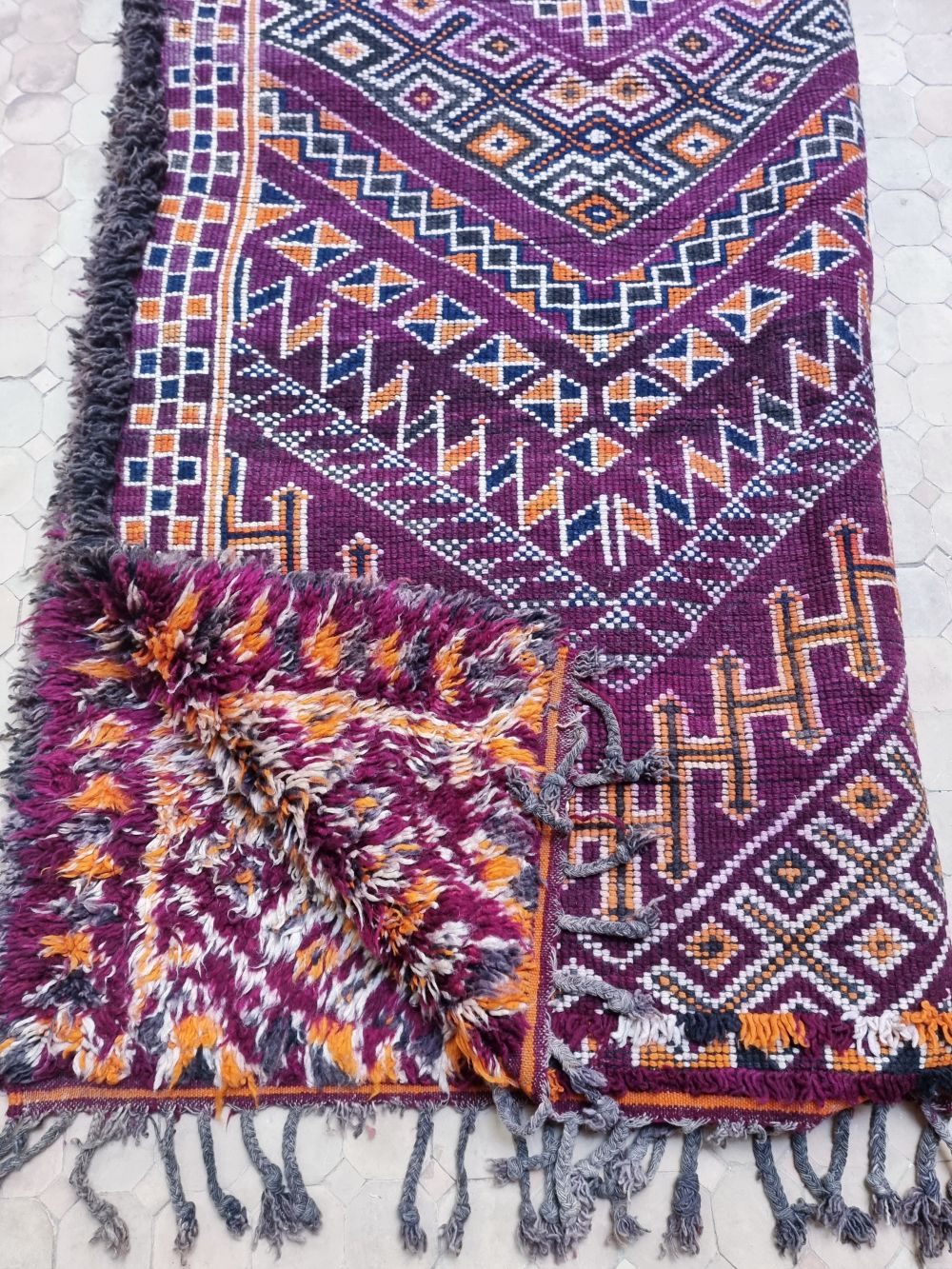 Moroccan Vintage Beni M'Guild Rug 440x215cm