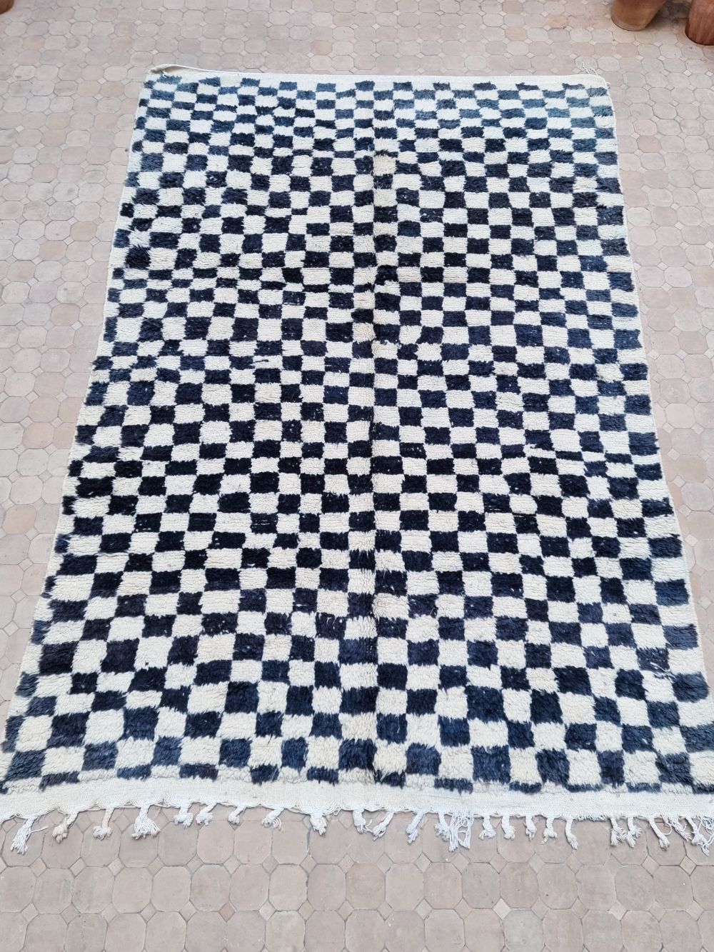 Moroccan Checkered Rug 290x195cm