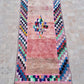 Marokkolainen vintage Boujaad käytävämatto 260x110cm