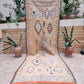 Moroccan Vintage Boujaad runner Rug 300x105cm