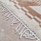 Marokkolainen cream & ruskea matto 290x250cm