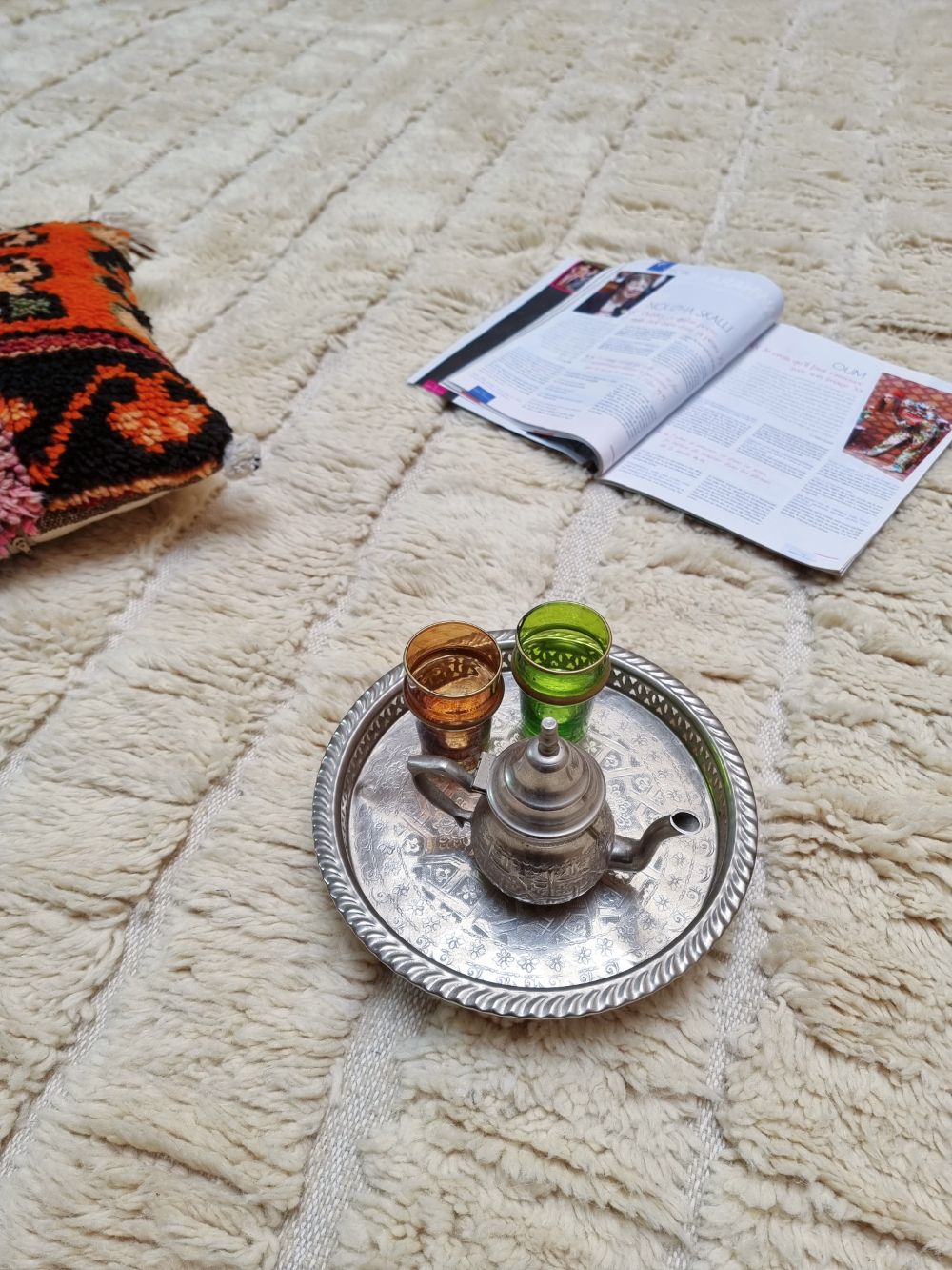 Moroccan Rug Cream 375x300cm