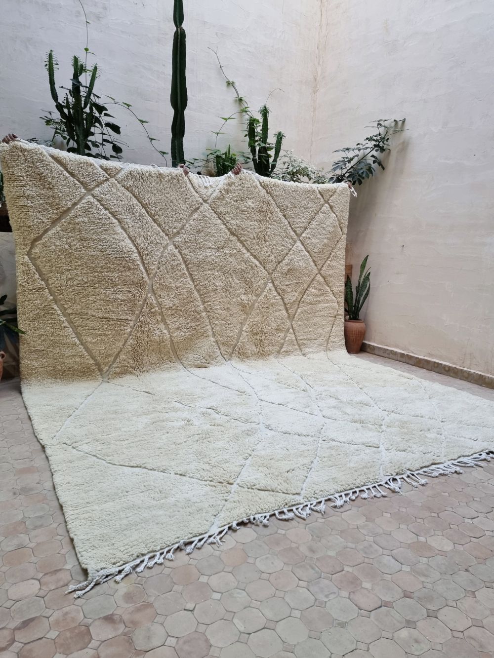 Marokkolainen matto Cream 380x300cm