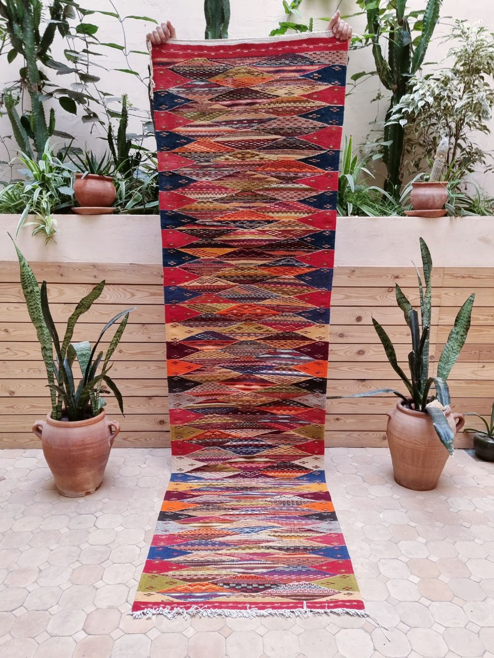 Marokkolainen Taznakh käytävämatto 250x70cm