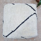 Moroccan Black and white Pouf