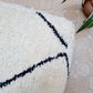 Moroccan Black and white Pouf