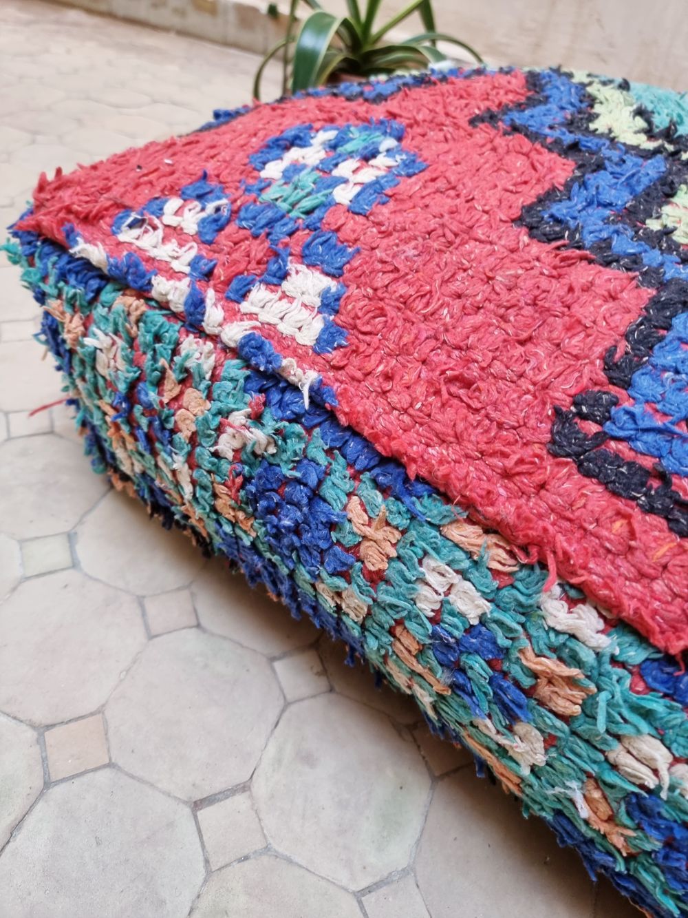 Moroccan Vintage Azilal Pouf