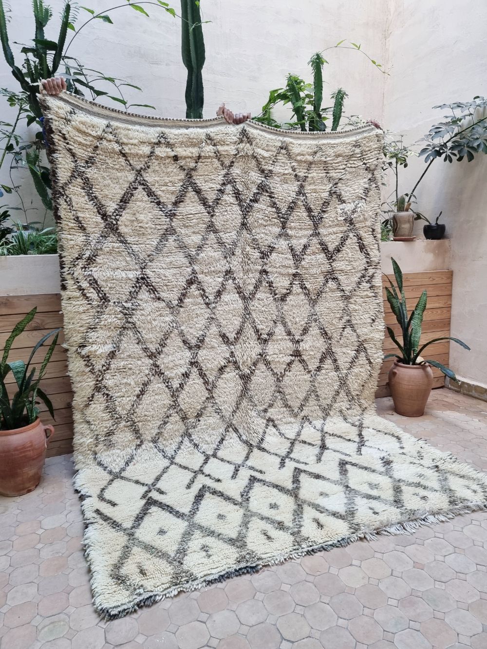 Marokkolainen vintage Beni Ouarain matto 260x190cm