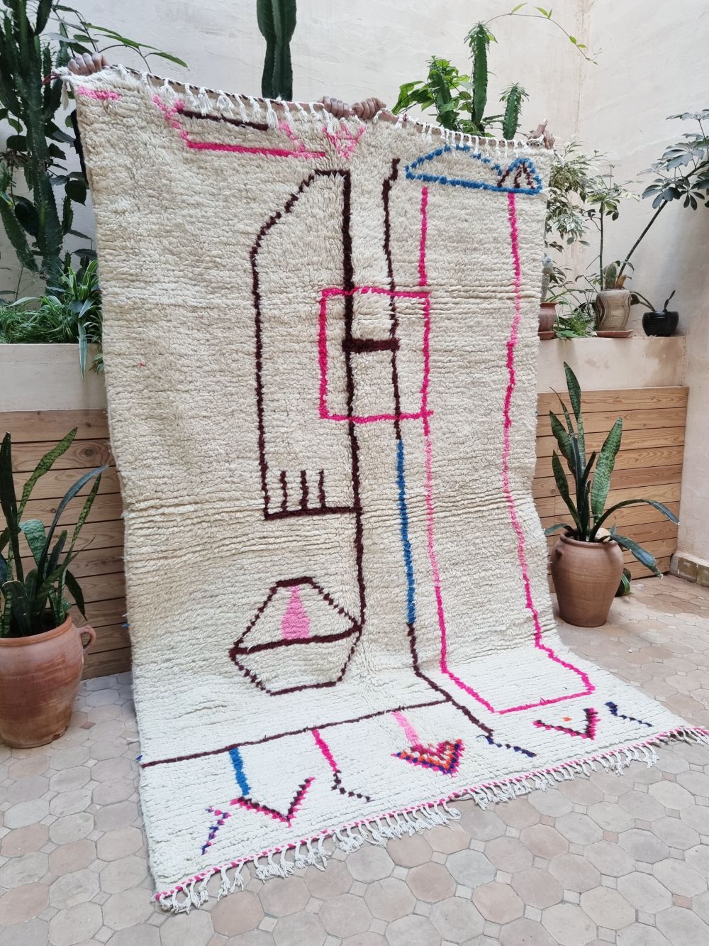 Marokkolainen Azilal-matto 245x150cm