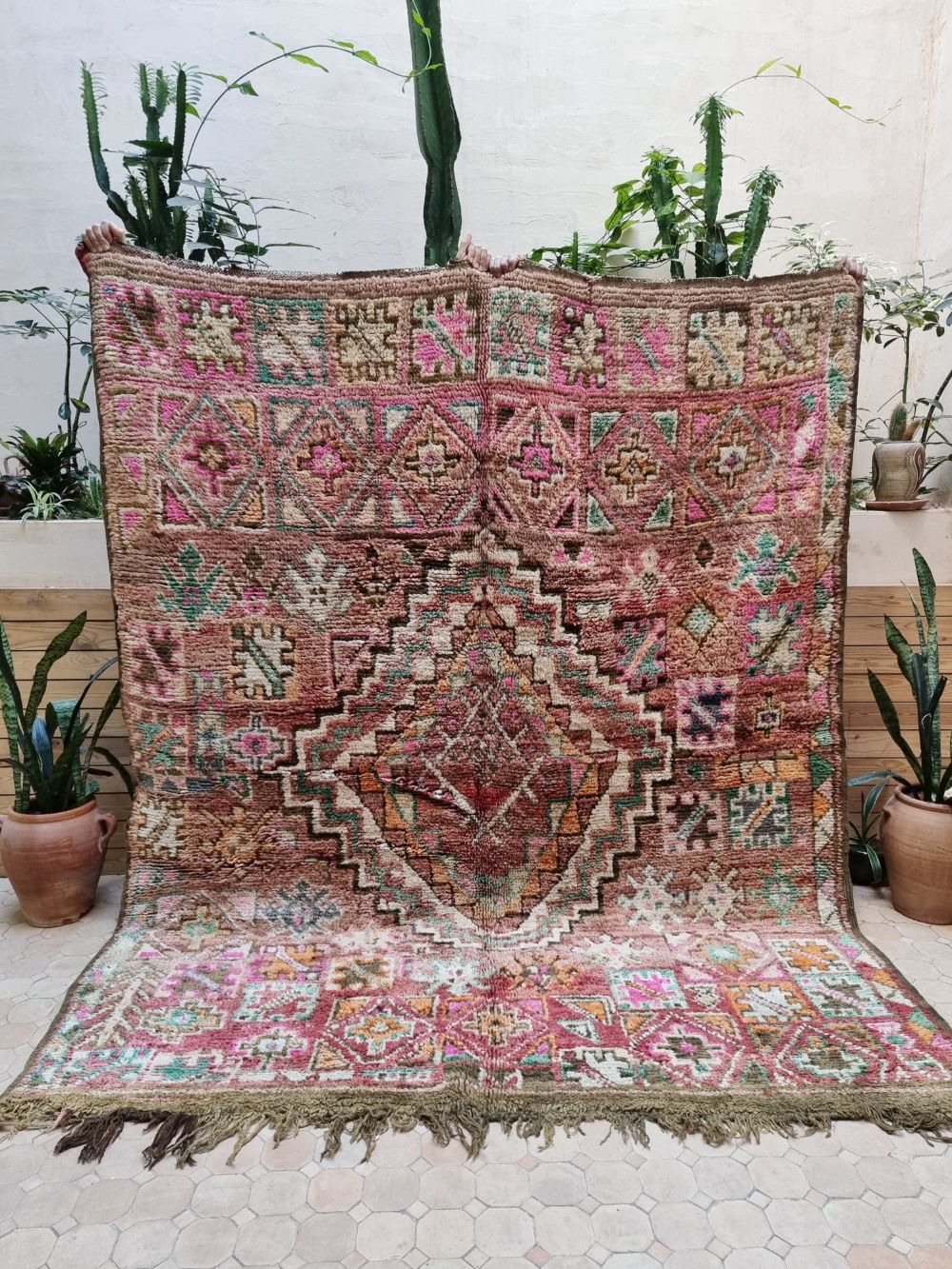 Marokkolainen vintage Boujaad matto 250x205cm