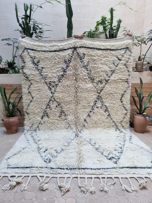 Marokkolainen vintage Beni Ouarain matto 290x200cm