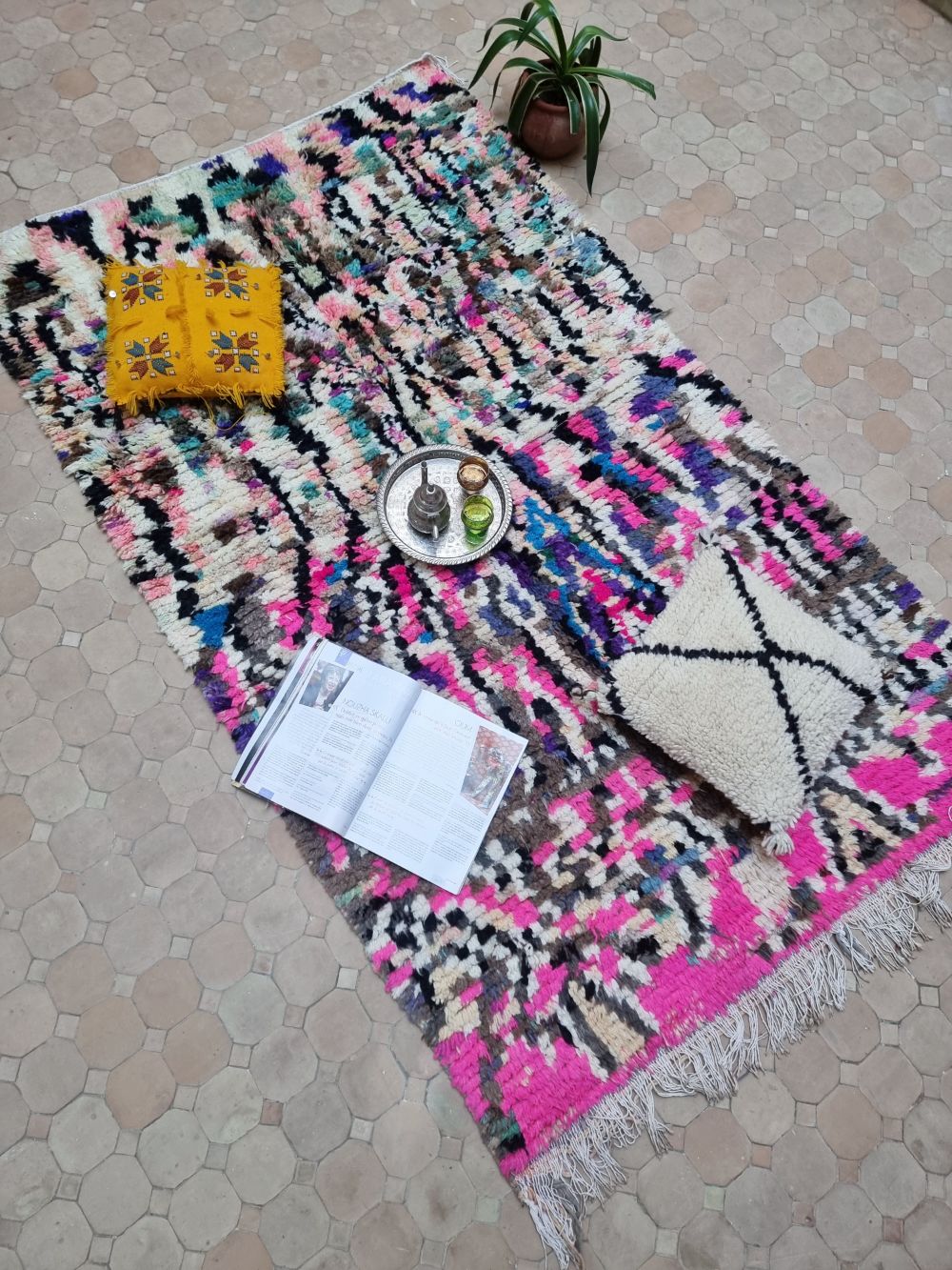 Marokkolainen Boujaad matto 210x125cm