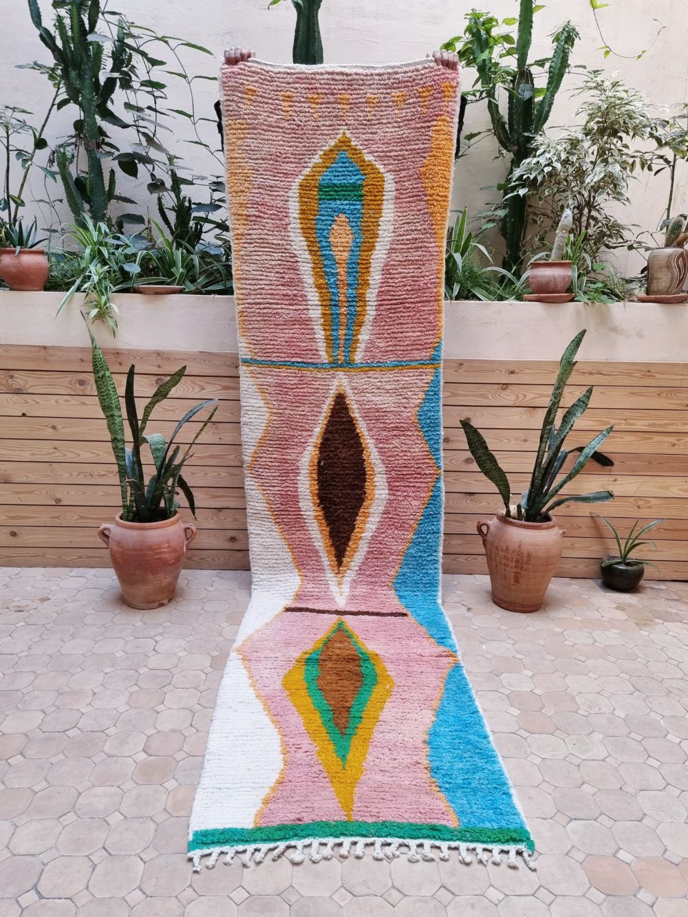 Reserved Linda : Moroccan Boujaad Runner 300x75cm