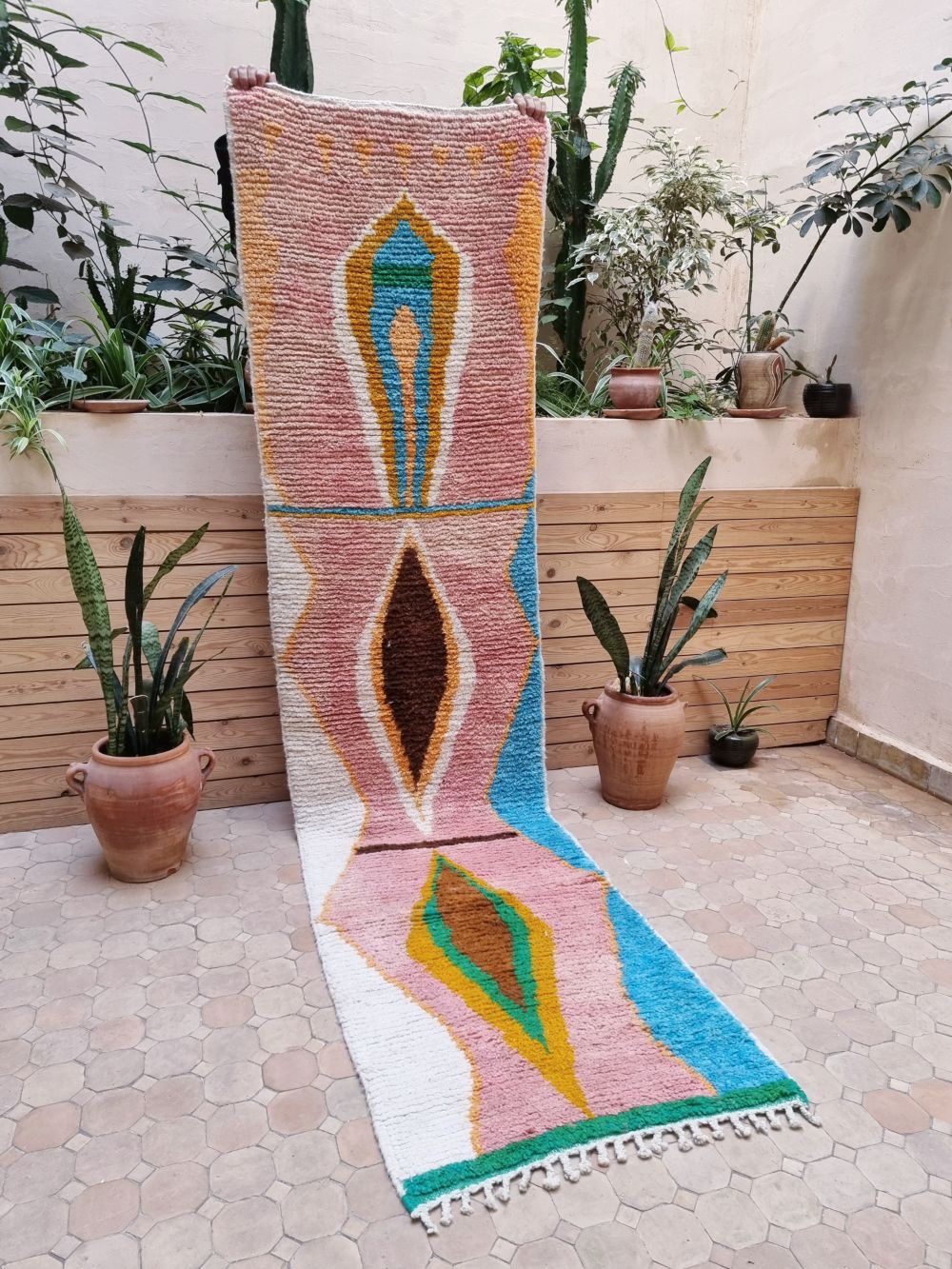 Reserved Linda : Moroccan Boujaad Runner 300x75cm
