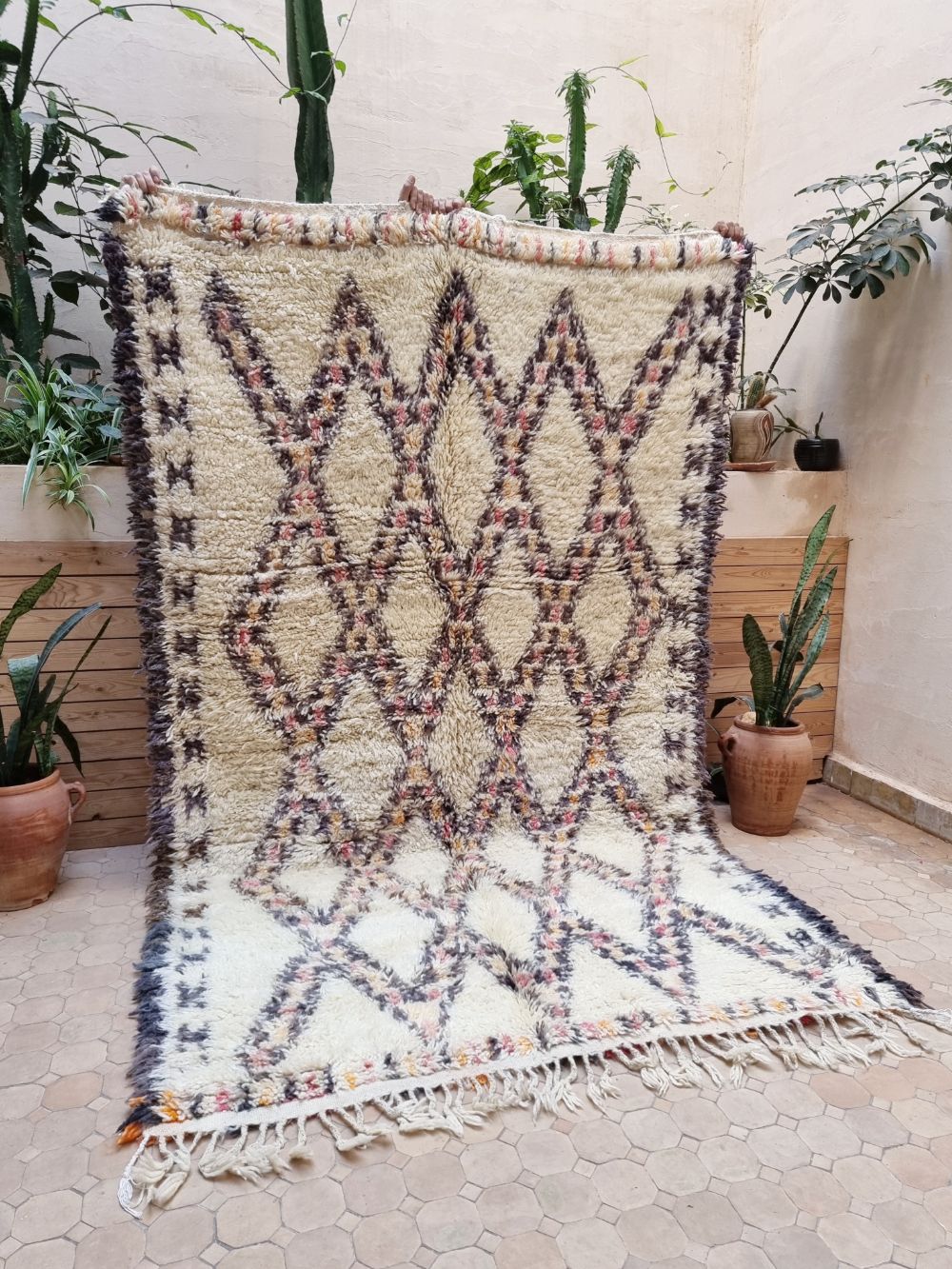 Marokkolainen vintage Beni Ouarain matto 265x165cm