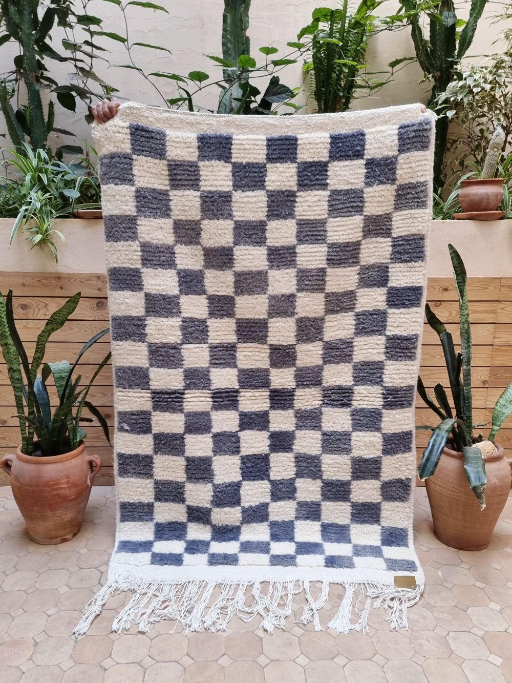 Moroccan Checkered Rug 160x105cm