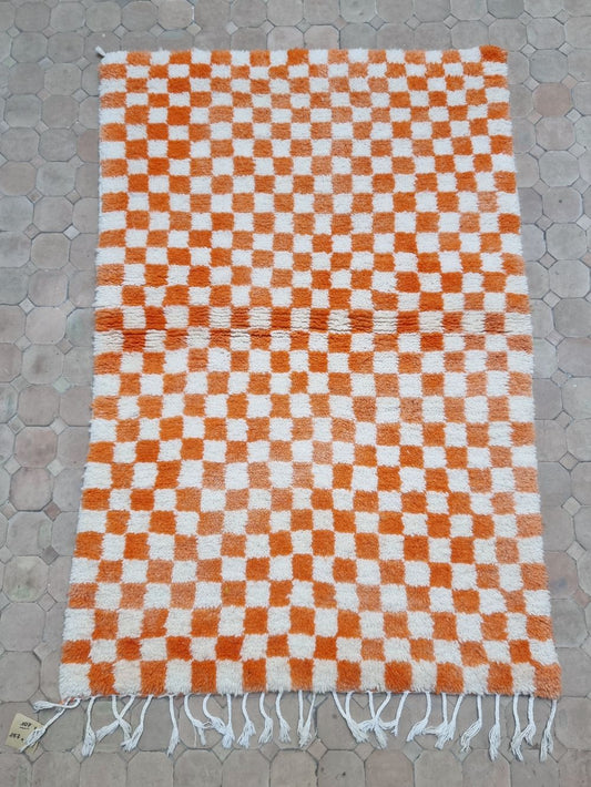 Marokkolainen ruudullinen matto 160x105cm