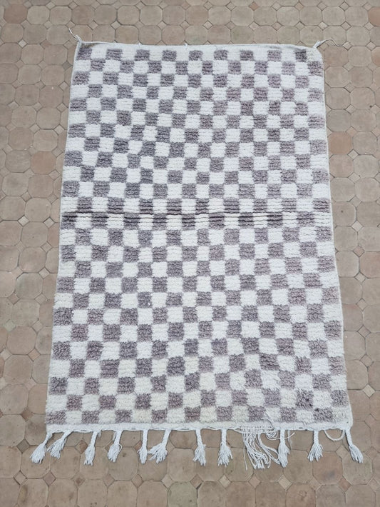 Marokkolainen ruudullinen matto 150x105cm