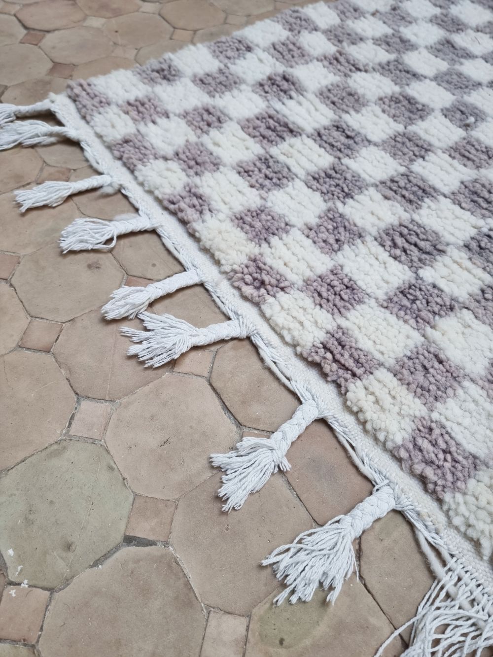 Marokkolainen ruudullinen matto 150x105cm
