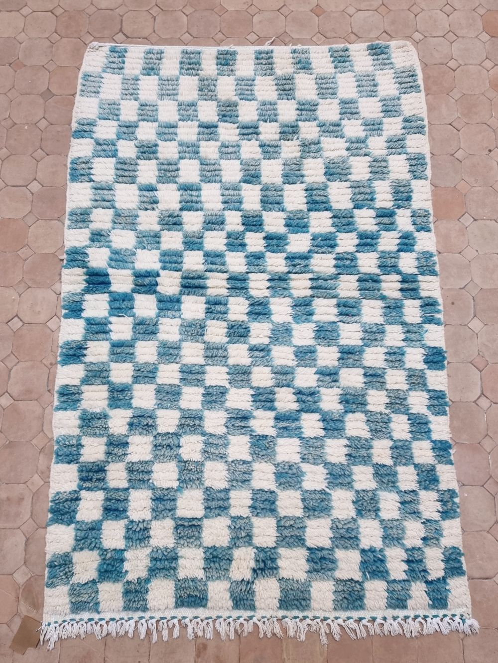 Reserved - Moroccan Checkered Rug 150x100cm