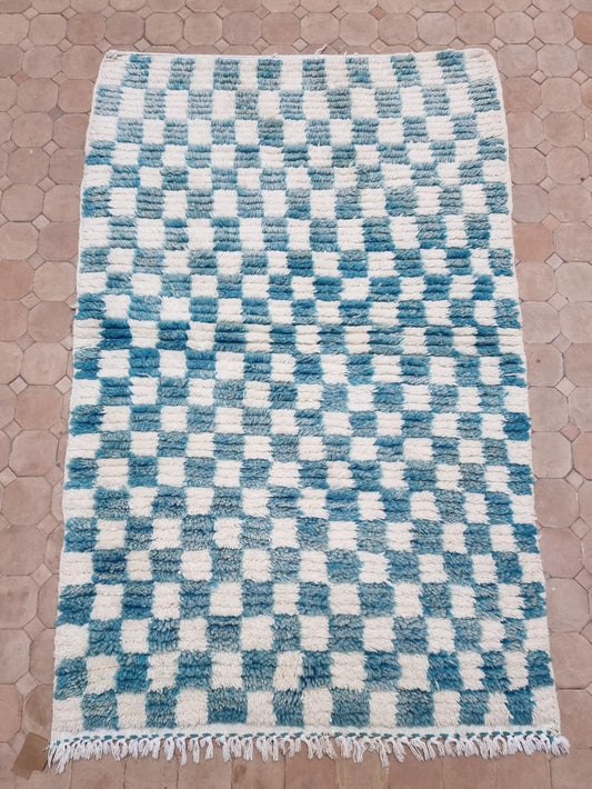 Marokkolainen ruudullinen matto 150x100cm