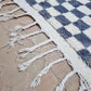 Marokkolainen ruudullinen matto 160x105cm