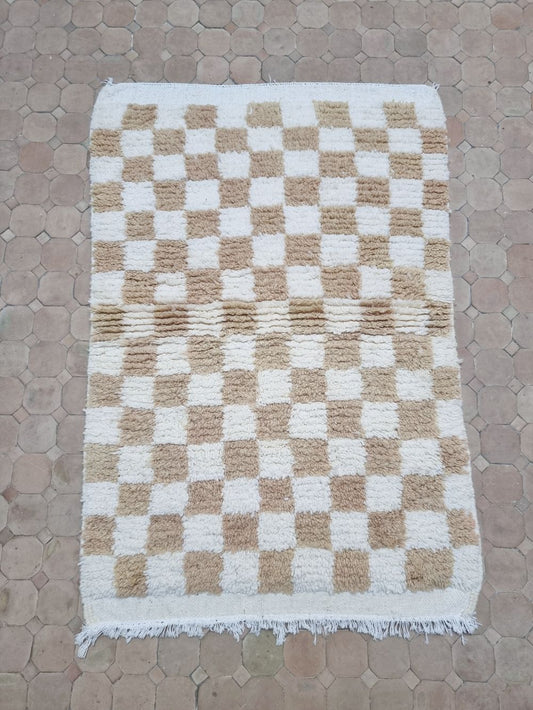 Moroccan Checkered Rug 145x95cm