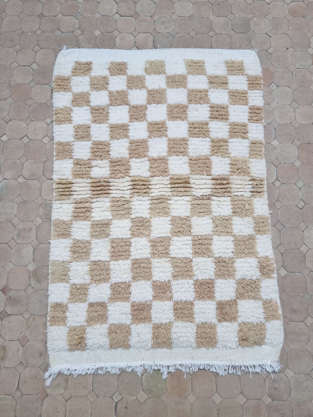 Marokkolainen ruudullinen matto 145x95cm